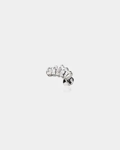 Crown CZ Internally Threaded Titanium Helix Stud