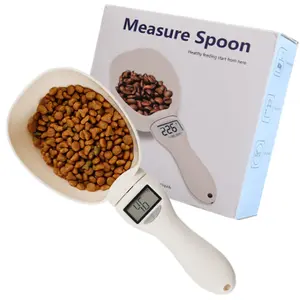 New Home Electronic Baking Scale Pet Dog Cat Food Measuring Spoon, Precise Digital Feeding Scoop for Pets, Accurate Weight Measurement Tool