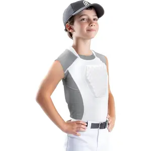 Chest Protector For Baseball Youth & Softball Girls, Heart Guard Sternum Protection Padded Shirt