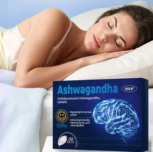 Anti-depressant Ashwagandha 30 tablets, best-selling in the US, relieves stress, improves mood, regulates stress and emotions, natural sleep supplement