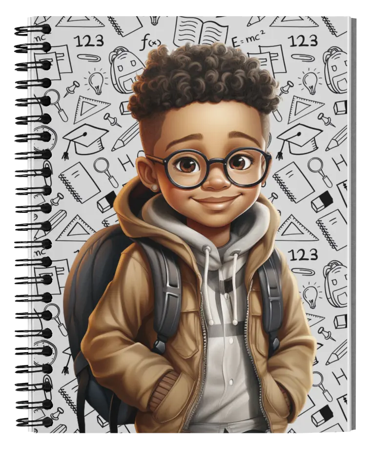 African American 1 Subject Notebook, 100 Sheets
