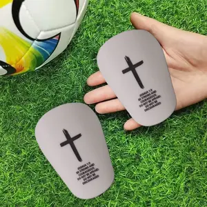 Mini Football Shin Guards Pair, Cross Series Unisex Thick Sports Protection Gear, Fits Calf Design, Suitable for All Seasons, Soccer Training Equipment