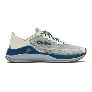 OluKai Men's 'Ahi Boat Shoe in Blue Pearl