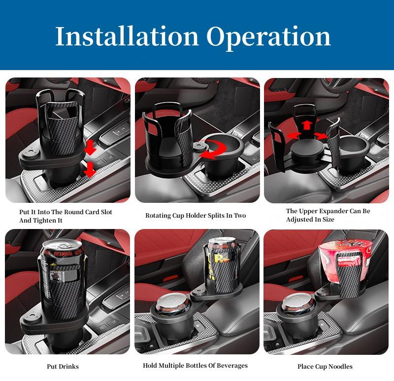 2 in 1 Multi Functional Car Cup Holder Expander Dual Cup Holder Extender with Adjustable Base Fits Yeti Hydro Flask Nalgene Other Big Bottles Mugs Snack Tablet Stand 2 in 1 Multi Functional Car Cup Holder Expander Dual Cup Holder Extender with Adjustable Base Fits Yeti Hydro Flask Nalgene Other Big Bottles Mugs Snack Tablet Stand