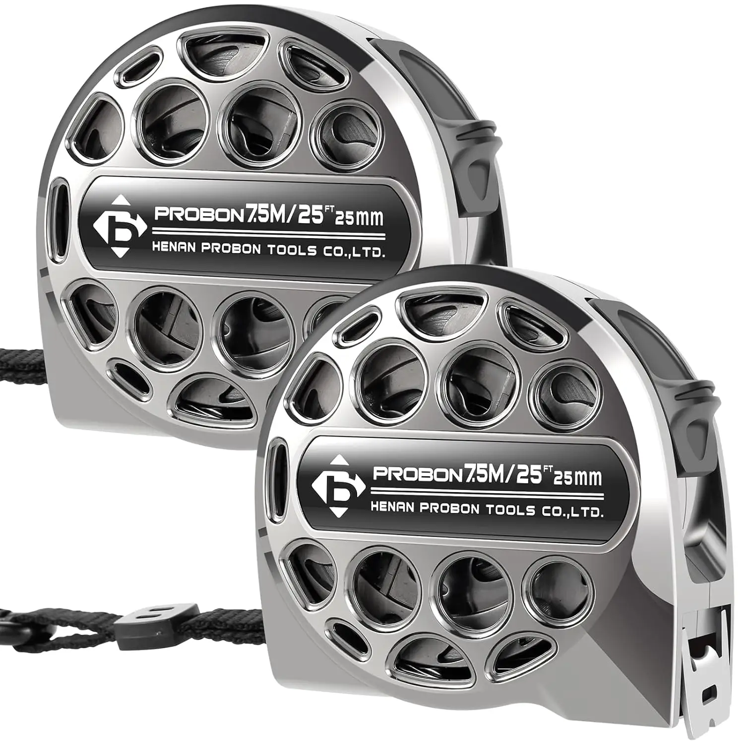 Tape Measure 7.5M/25FT Tape Measure Stainless Steel Measuring Tapewith Double-Sided Scale Waterproof Portable RetractableMeasure Ruler Hollow Design