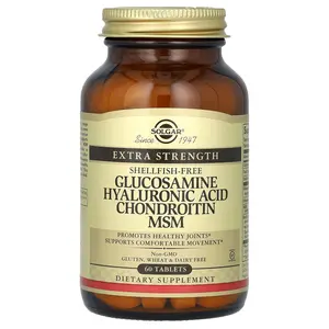 Solgar Glucosamine Hyaluronic Acid Chondroitin MSM, 60 Tablets