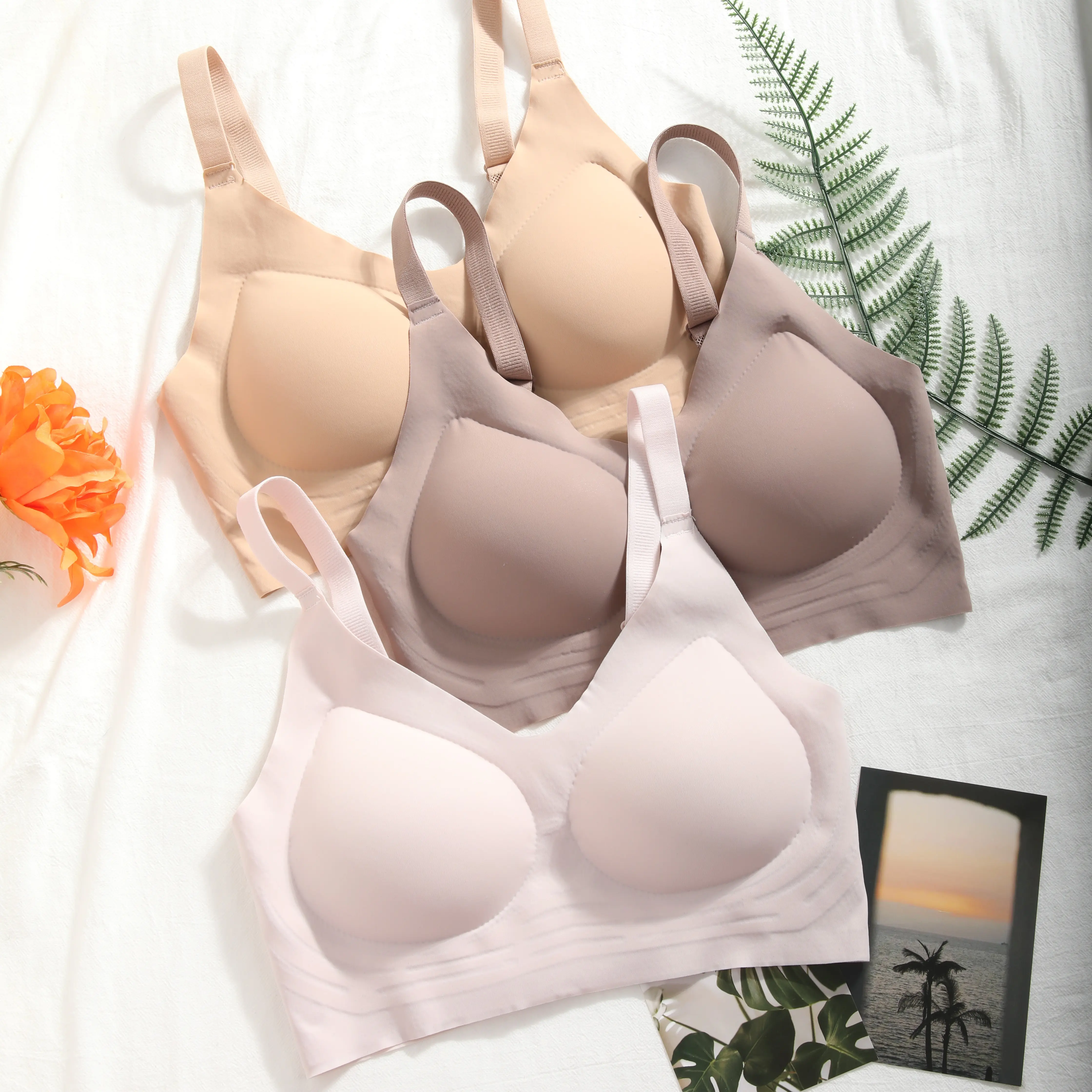 CELILIN Jelly Wireless Bra Womens Comfortable WirelessBras Push Up Bralettes Seamless Tshirts Bras Deep VEveryday Bras summerwins  Womenswear