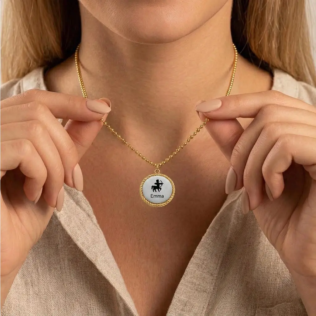 Custom Disc Coin Pendant Necklace for Women Men Personalized Engraved Name Initial Round Medal Gold Silver Snake Ball Chain Choker Minimalist Boho Layering Jewelry Birthday Gift for Her