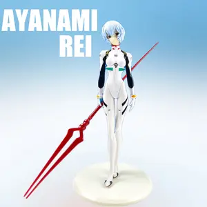 22cm New Evangelion Rei Figure Toys Doll Christmas Birthday Gift For Kids Girls Fashion Accessory Sets