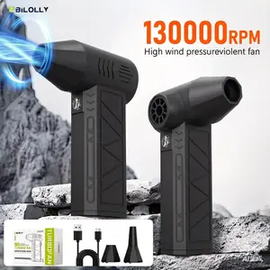High power wireless handheld violent dust removal fan rechargeable 130000 RPM high-speed turbo blower, home computer keyboard, car compressed air cleaner
