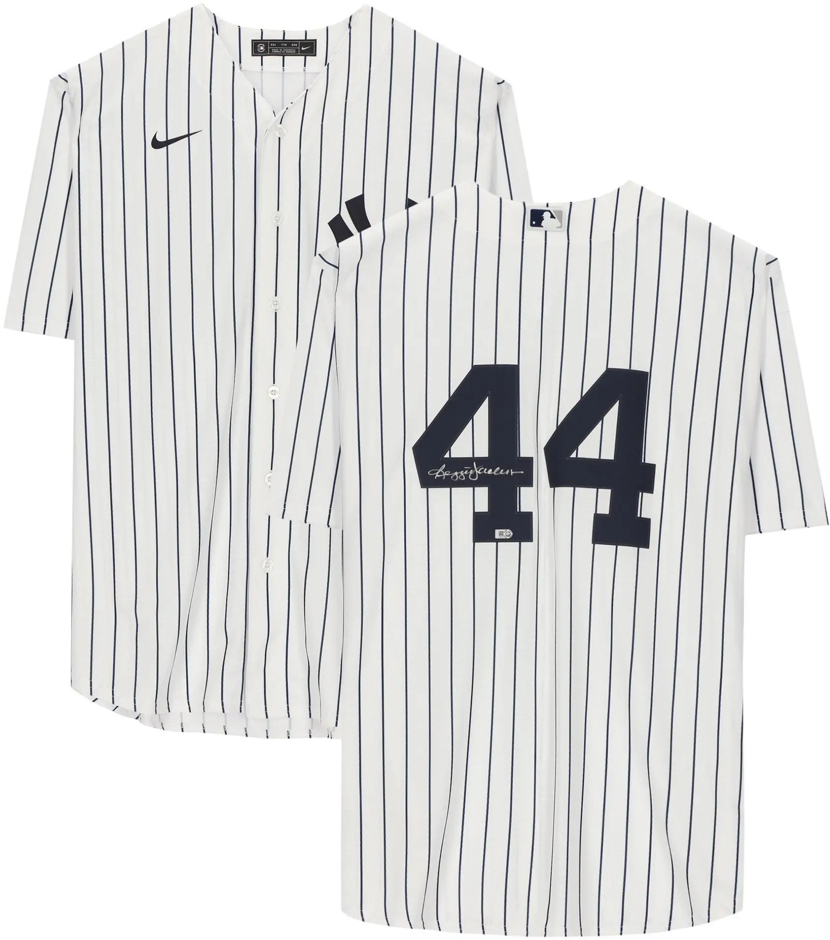 Reggie Jackson New York Yankees Autographed White Nike Replica Jersey - Fanatics Authentic Certified