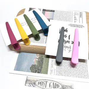 Wholesale Colorful Seamless Duckbill Clips, Bangs Side Clips, Hair Barrettes, Large Size for Face Washing & Makeup Fixing, Versatile Hair Accessories