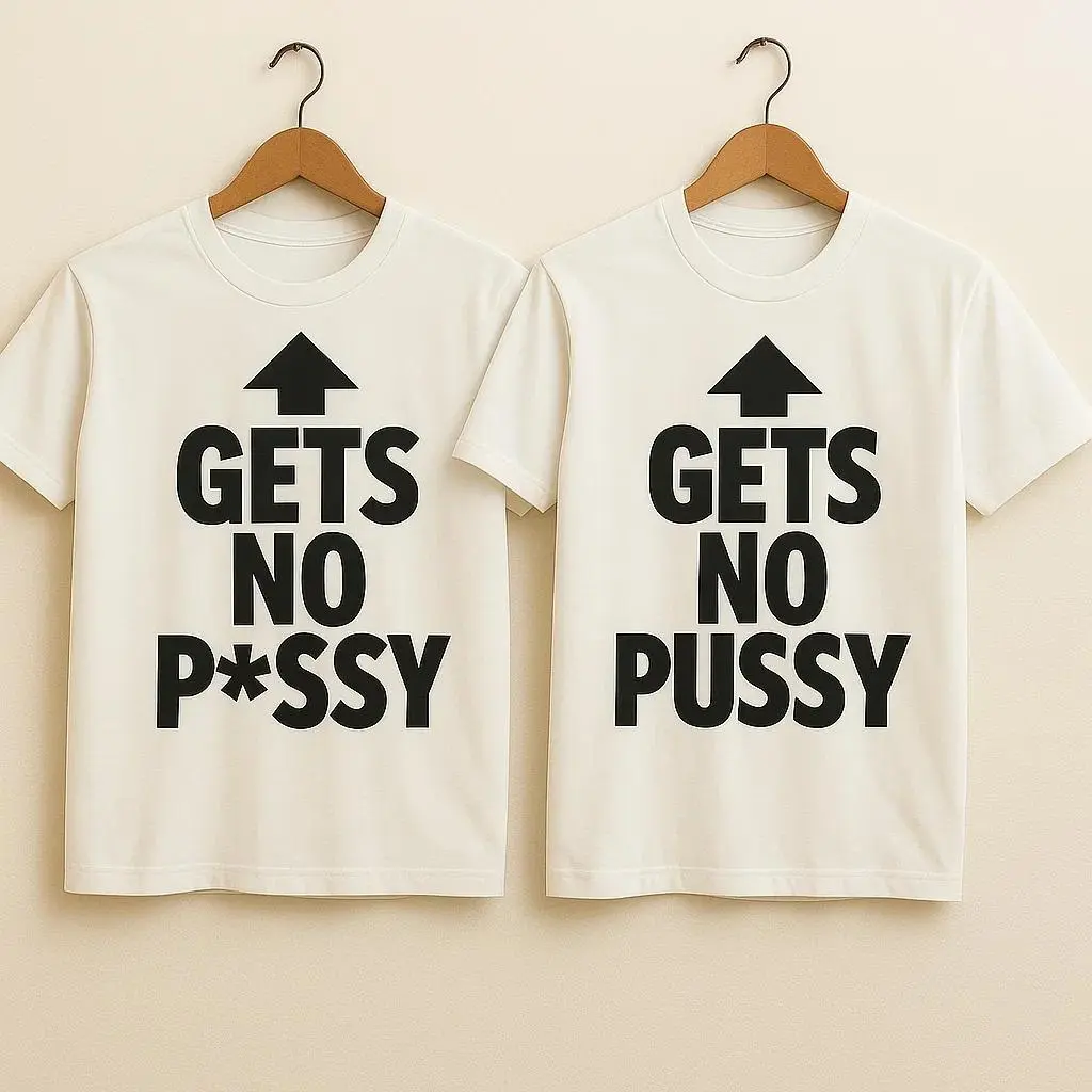 Gets No P*ssy Tee - Funny Bold Statement Shirt