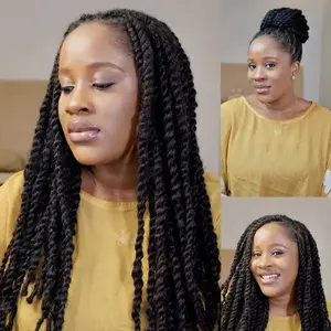 【TaxRefundHaul】Afro Kinky Bulk Synthetic Hair | For Braiding & Mini Twist Hairstyles