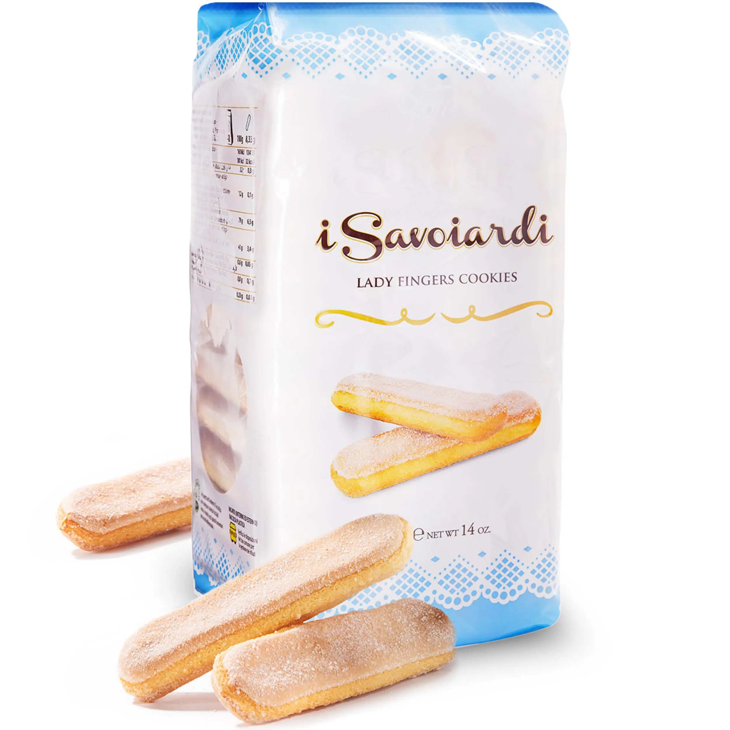 Authentic Italian Savoiardi Ladyfingers for Tiramisu - 14 oz Pack, Perfect for Desserts or Snacks