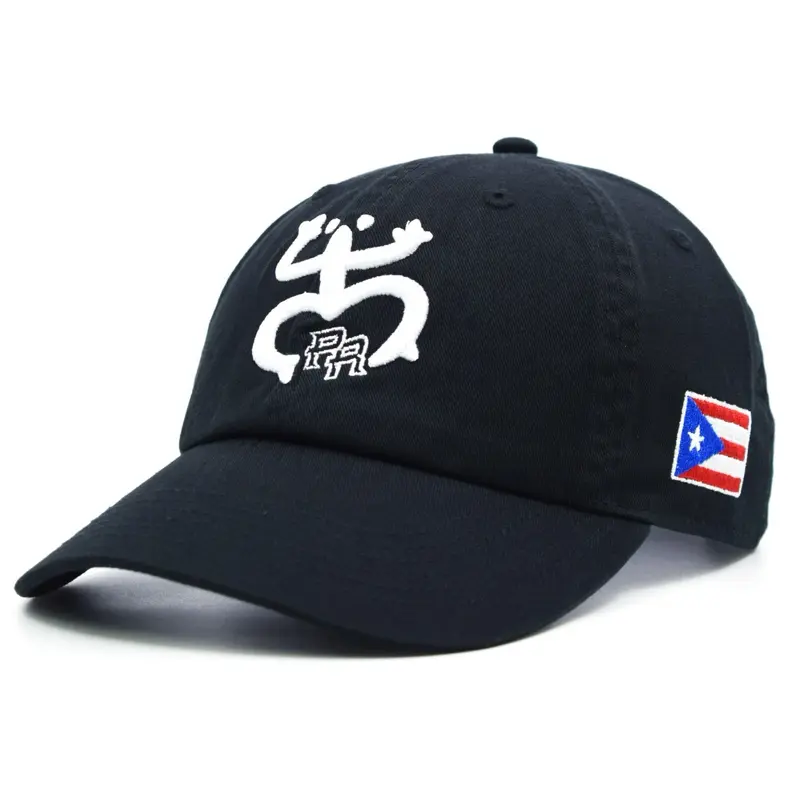Puerto Rico Coqui Frog Dad Hat Tino PR Flag Side Embroidery Baseball Cap NEW Casual Hat Embroidered Snapback Patriotic Hat Novelty Cap