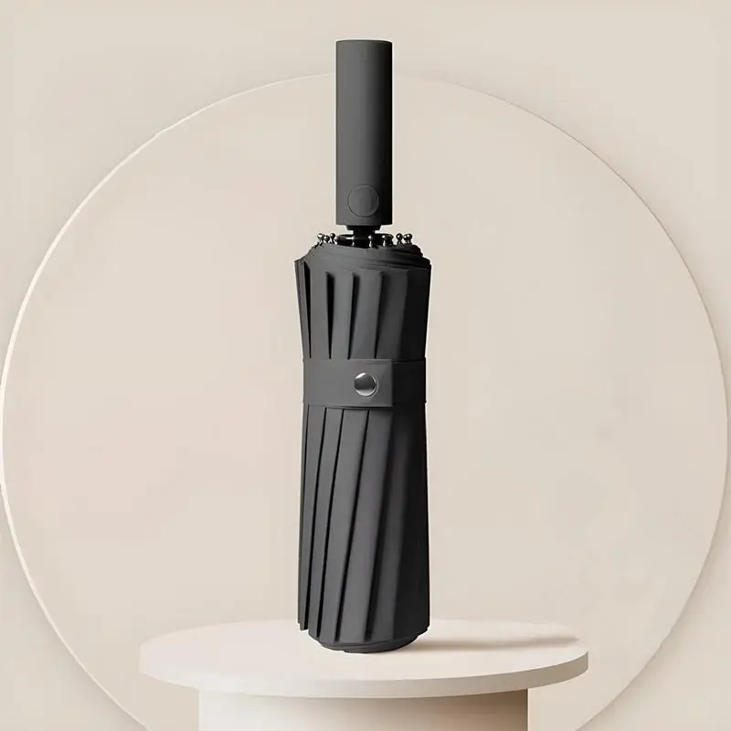 16k Double-bone Large Umbrella, Summer Portable Automatic Foldable Durable Sunshade Umbrella, Modern Simple Luxury Windproof Sunscreen Umbrella for Ho