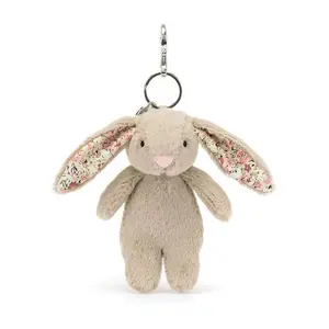 Jellycat Beige Bunny Keychain – Stuffed Animal Keychains, Cute Animals, Fun Gift Ideas for Kids, Birthdays and Collectors, Keychains