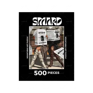 Can You Keep Up - Black Art 500 Pieces Jigsaw Puzzle for Adults Family Game Stress Relief Brain Training Wall Decor Gift 18x24inch(45.72 × 60.96cm)