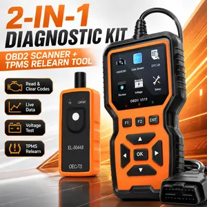 Car OBD2 Scanner Diagnostic Tool Code Reader, Car Voltage Tester Engine Fault Code Scanner, Charging Tester Diagnostic Tool For OBDII Protocol Cars V519-blue Automotive Vehicle