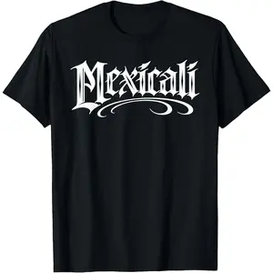Women's 100% Cotton Comfortable Tropical Short-Sleeve Round Neck T-Shirt - Beach Wear, Mexicali Mexico Chicano Mexicano La Chinesca Baja California Fabric Tee