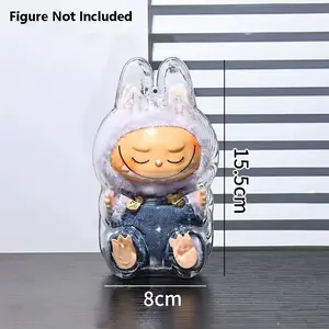 Labubu Plastic Clear Protective Case Cover Protector - Sitting Ver.