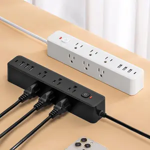 Power Strip Surge Protector, 1 Count 9 Widely Spaced Outlets 3 USB Ports(1 USB C Port) Power Strips with Surge Protection, Wall Mount for Home Office