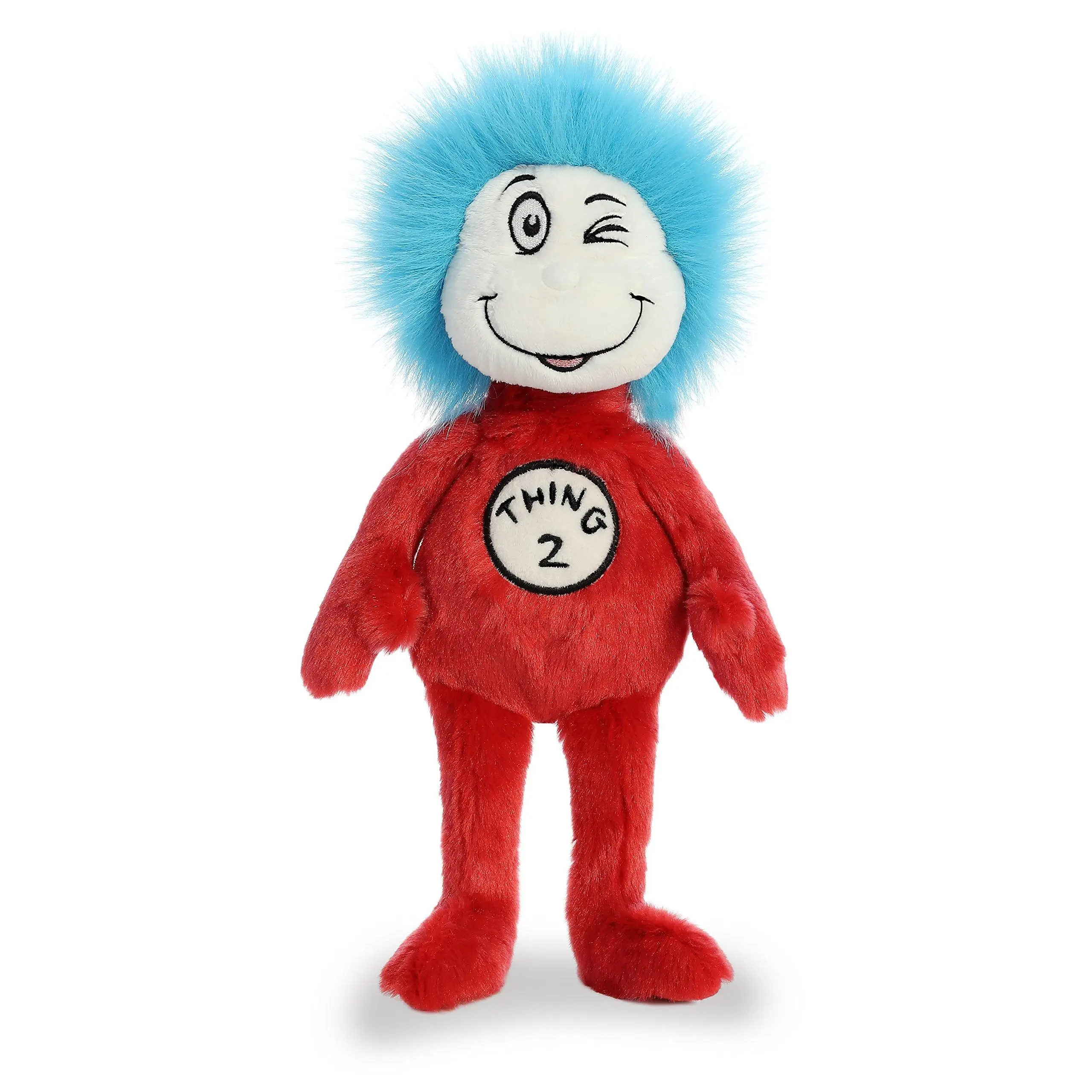 Aurora Whimsical Dr. Seuss Thing Two Stuffed Animal - Officially Licensed Plush for Imaginative Play - Perfect for Kids and Adults - Red 12 Inches
