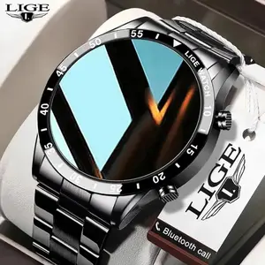LIGE 2024 Men’s Smartwatch with Bluetooth Call