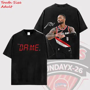 [X-26] Damian Lillard 'Dame Time' For Bucks Nation High-Quality 100% Cotton T-Shirt (Made In US), Fear The Deer Hooper Shirt, Game Day Outfits, Gift For Basketball Kids Fans, Basketball Graphic Tee