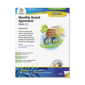 Adams ABFLF255 Monthly Rental Agreement Form Set
