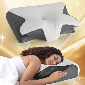 Memory Foam Neck Pillow (1 Pack), Ideal for Thanksgiving Gift & Personal Use, Relieves Pain, Fits Side/sleeping/prone Positions, Ergonomic Memory Foam