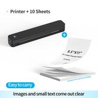 Black Printer + 10 Sheets