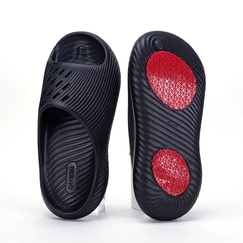 Women's EVA Massage Slides with Reflexology Footbed - Non-Slip Lightweight Slippers, Breathable Comfy Footwear for Indoor Bathroom and Beach, Slides For Women, Lightweight Breathable Slippers