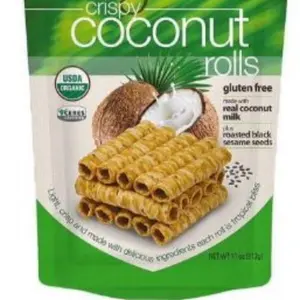 Organic Crispy Coconut Rolls, Gluten Free, Dairy Free, 11 oz