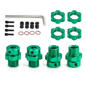 RC Metal Wide Wheel Hub Adapter Replacement for Traxxas 1/10 E-Revo/E-Maxx - High Strength Anti-Loose Fit Metal Upgrade #6469 #5854 Monster Truck/Off-Road