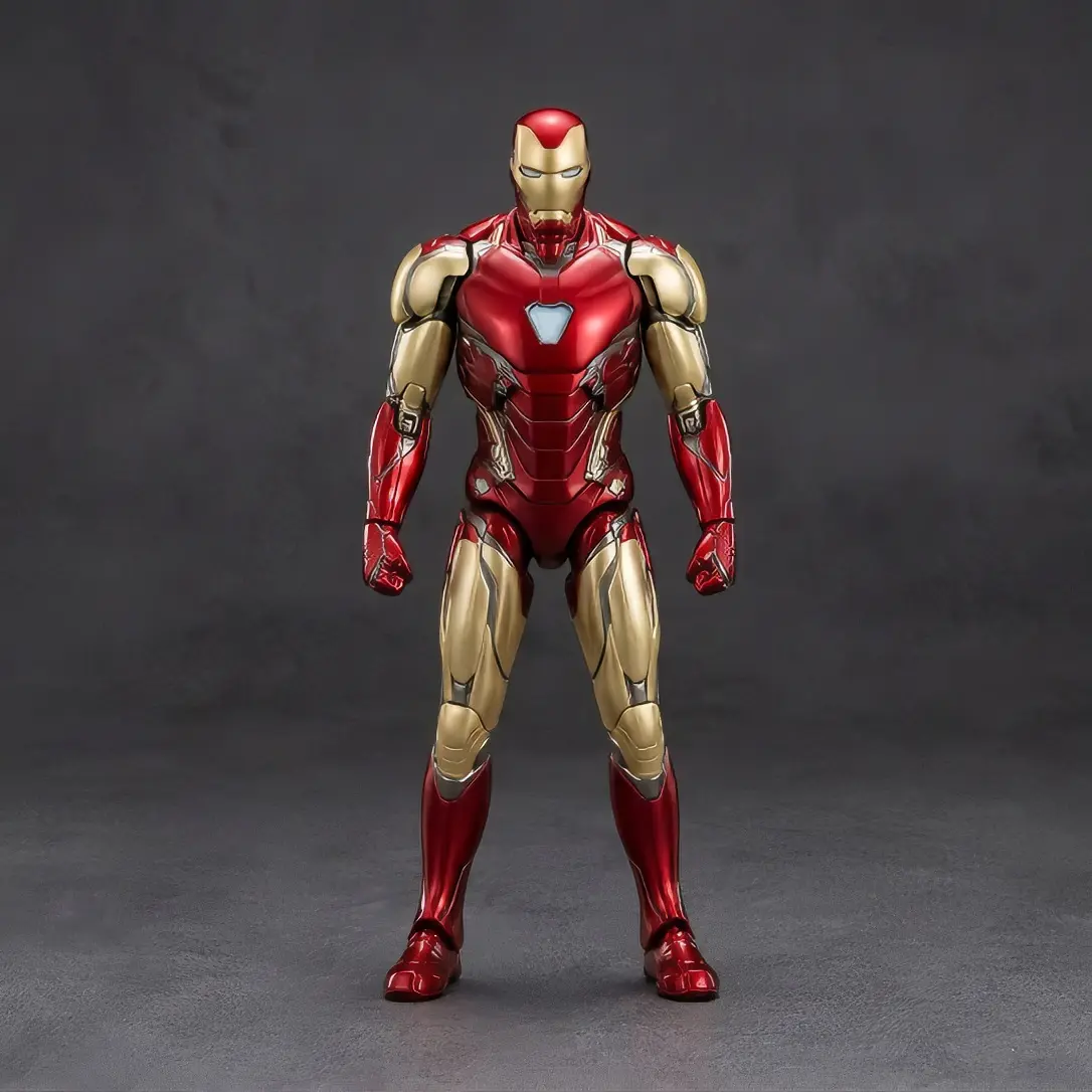 ZD Toys Marvel Iron Man Action Figure Collection, Mark 85 Endgame Armor, MK41 Stealth Armor, MK24 Armor Suit, 1/10 Scale Marvel Superhero Collectible Model for Fans and Collectors