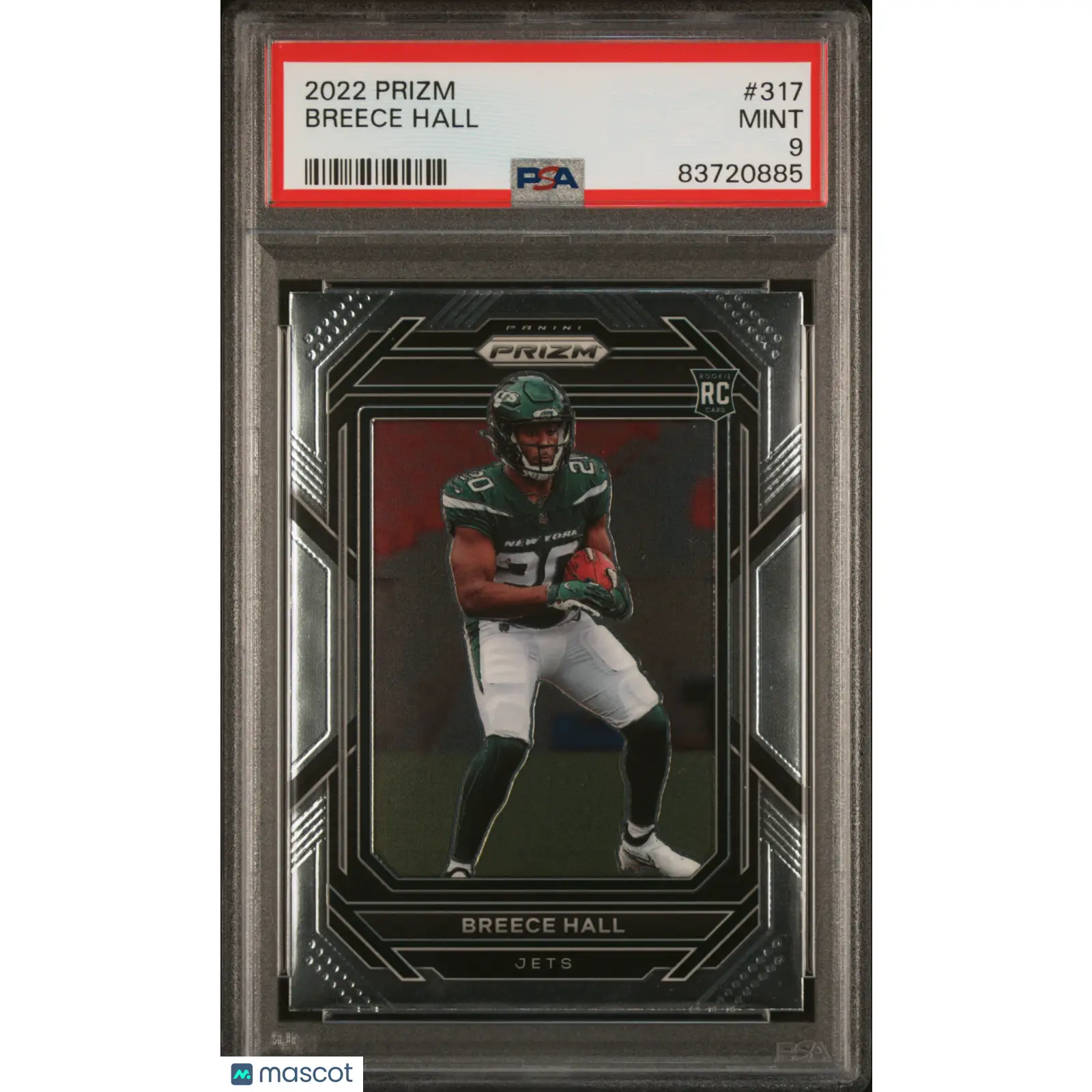 Breece Hall PSA 2022 Panini Prizm #317 9