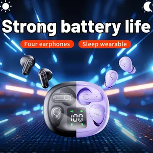 INSONIXN Wireless Bluetooth Headphones  Mini Invisible Earbuds Sleep & Workout Set 2 Pairs Compact Short Stem Design Bluetooth 5.4 36-Hour Battery Life Smart Touch Technology