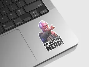 Baby Billy Bible Bonkers, Go Outside Nerd, Baby Billy Go Outside Nerd Sticker