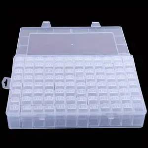 Diamond Painting Tools And Accessories Storage Set: Clear Compartment Box + Removable Grids, Bead/Drill Sorting Organizer, DIY Craft Accessory Case (Multiple Sizes)