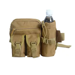 Outdoor hiking function bag - small outdoor sports bag - tactical water bottle waist bag.