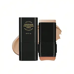 Coverage  Foundation Stick- with Bush Long-Wear Lightweight Brighten Stick Blemish Contouring Face Concealer Beauty Makeup , Changing Full Coverage