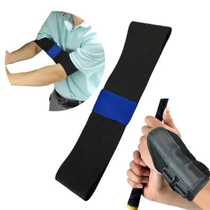 Golf Training Set with Arm Bands and Wristbands, Golf Swing Training Aid, Correct Hand Angle, Muscle Memory, Suitable for Beginners