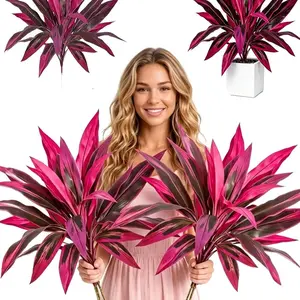 Realistic Artificial Plants, 18 Head Brazilian Dragon Blood Tree, Vibrant, UV Resistant, Outdoor Decor, Multiple Sizes Available