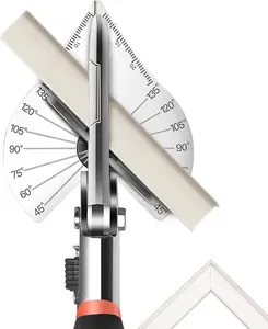 Multi-Angle Miter Shear  with 45 to 135 Degrees, Adjustable Angular   for PVC Cord Cover, Baseboard Molding, Quarter Round Trim, Tile Edge with 2 count Replacement