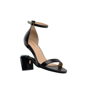 The Pashionista - Coal Leather 3" Block