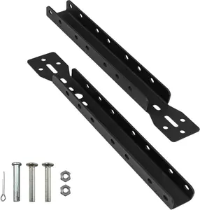 Garage Door Opener Bracket, Black Steel, Door Mount, Adjustable Reinforcement Bracket