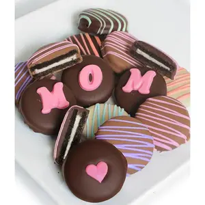 MOM - Decorated Chocolate-Dipped Sandwich Cookies Gift