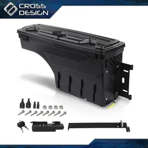 CROSSDESIGN Truck Bed Storage Box Fit For Gmc Sierra & Chevy Silverado 99-07 1500 2500 3500
